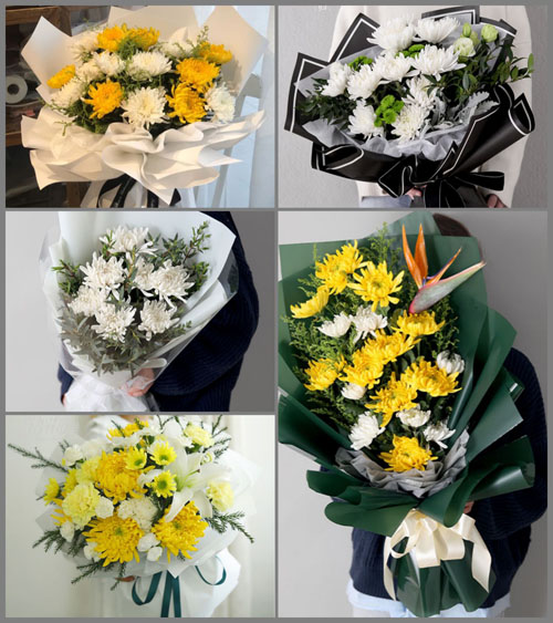 四川乐山沐川县永福镇白事花束代送